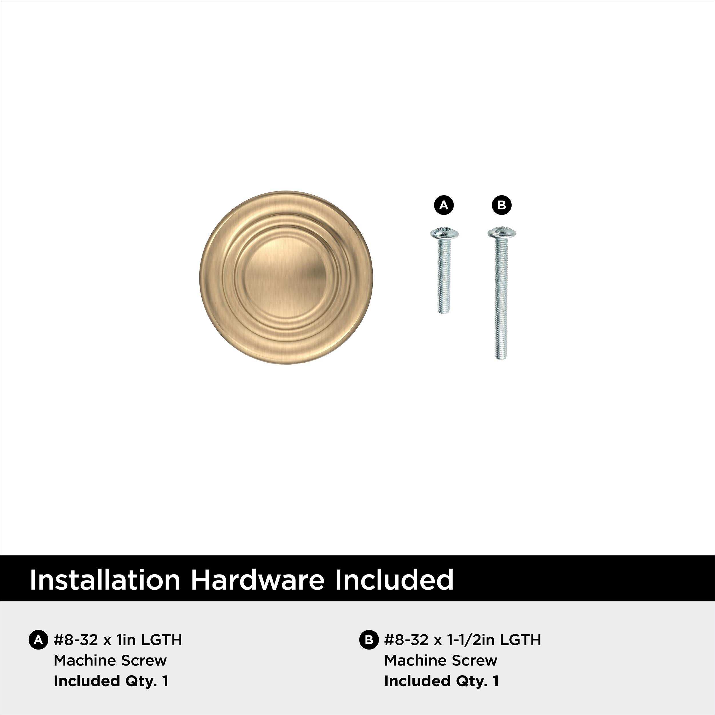Amerock Champagne-Bronze_Knob_Everyday-Basics_Cabinet-Hardware_BP1586CZ_Mounting-Hardware_22