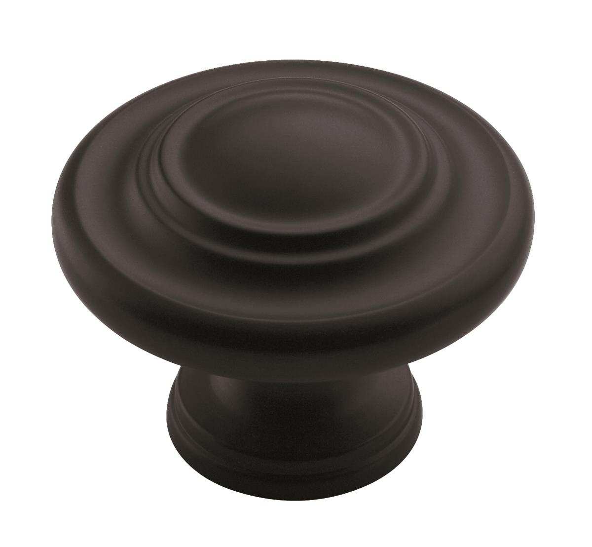 Amerock Flat-Black_Knob_Amerock_Cabinet-Hardware_Inspirations_BP15862FB_Silo