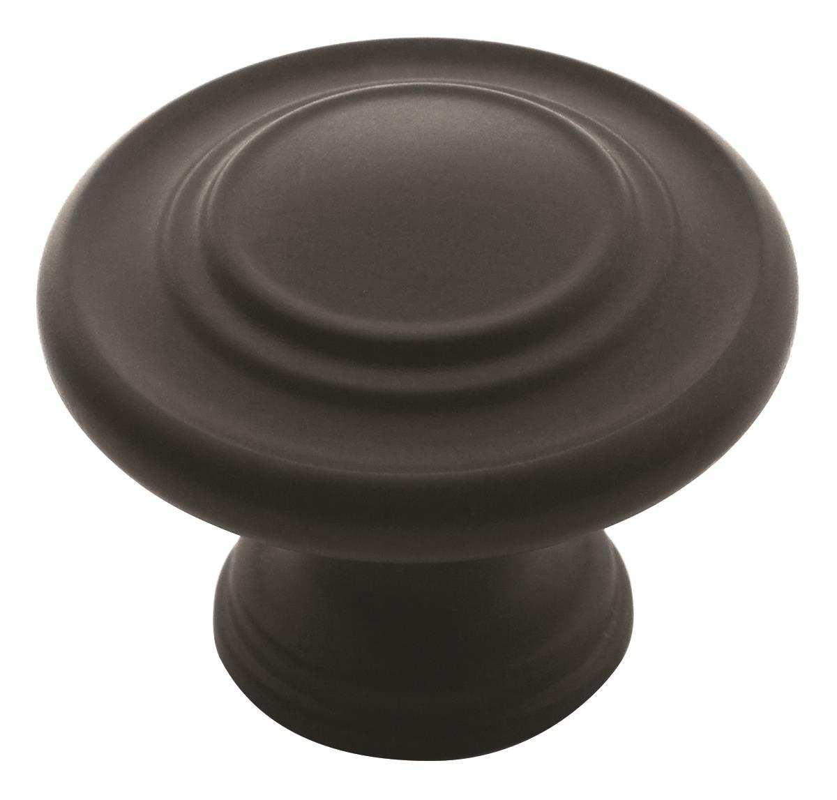 Amerock Flat-Black_Knob_Amerock_Cabinet-Hardware_Inspirations_BP1586FB_Silo