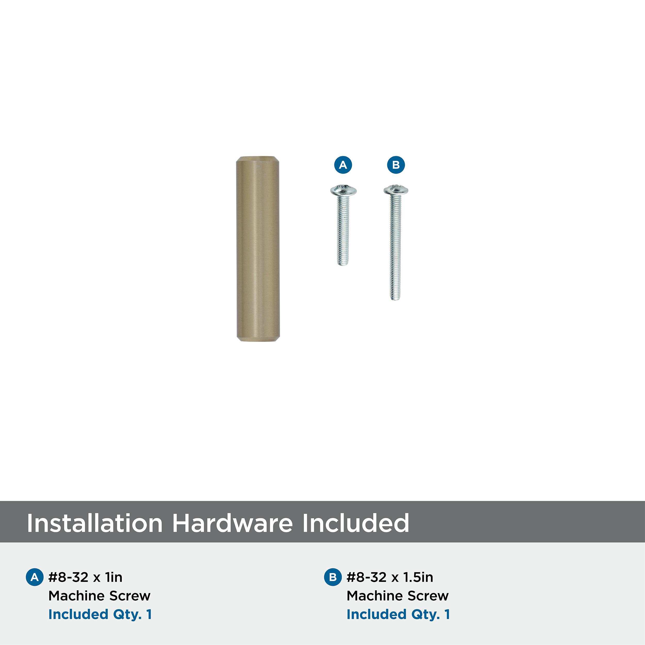 Amerock Golden-Champagne_Knob_Amerock_Cabinet-Hardware_Bar-Pulls_BP19009BBZ_Mounting-Hardware_21