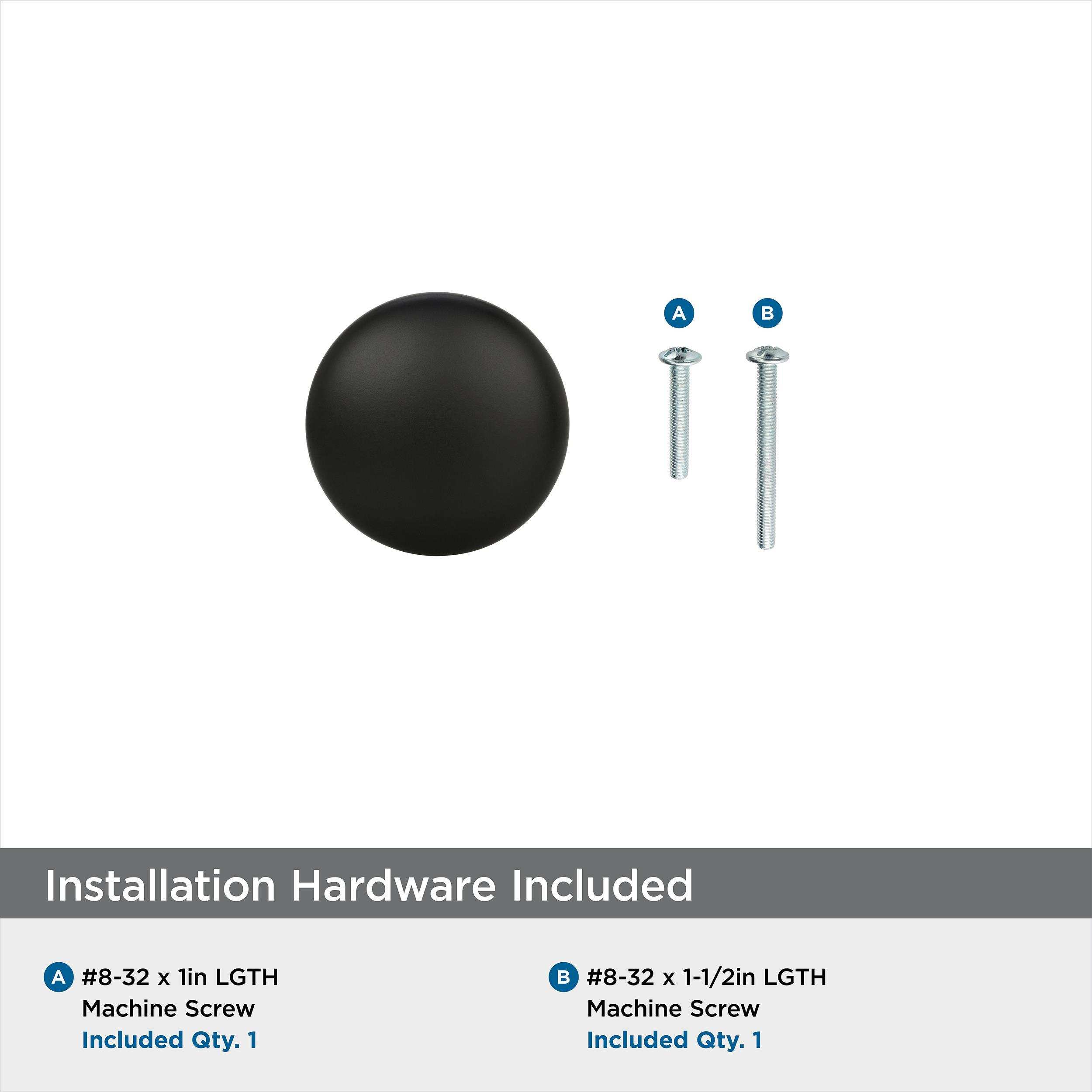 Amerock Matte-Black_Knob_Allison-by-Amerock_Cabinet-Hardware_Edona_BP53005FB_Mounting-Hardware_22